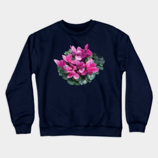 Cyclamen - Bright Magenta Cyclamen Crewneck Sweatshirt